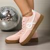 Fashion Women's Flat-bottomed Sneakers Spring and Autumn 2025 Series Fashion Casual Lace-up Comfortable Low-cut Shoes Zapatos De Mujer