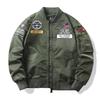 Embroidered Jacket Plus Cotton Air Force Ma1 Pilot Jacket Men's Flight Jacket