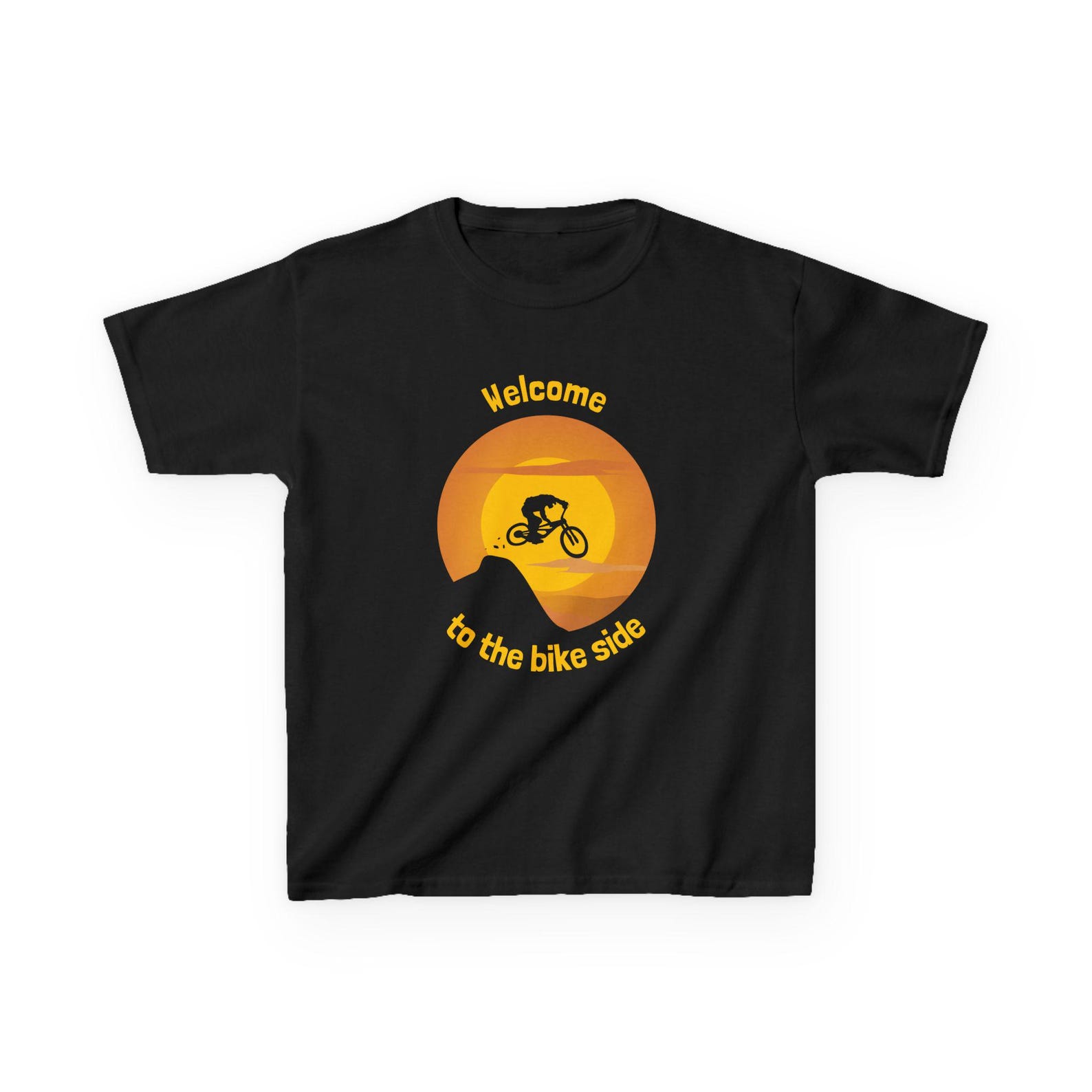 Kids Bike Adventure Tee: Fun Cycling Shirt for Active Play L