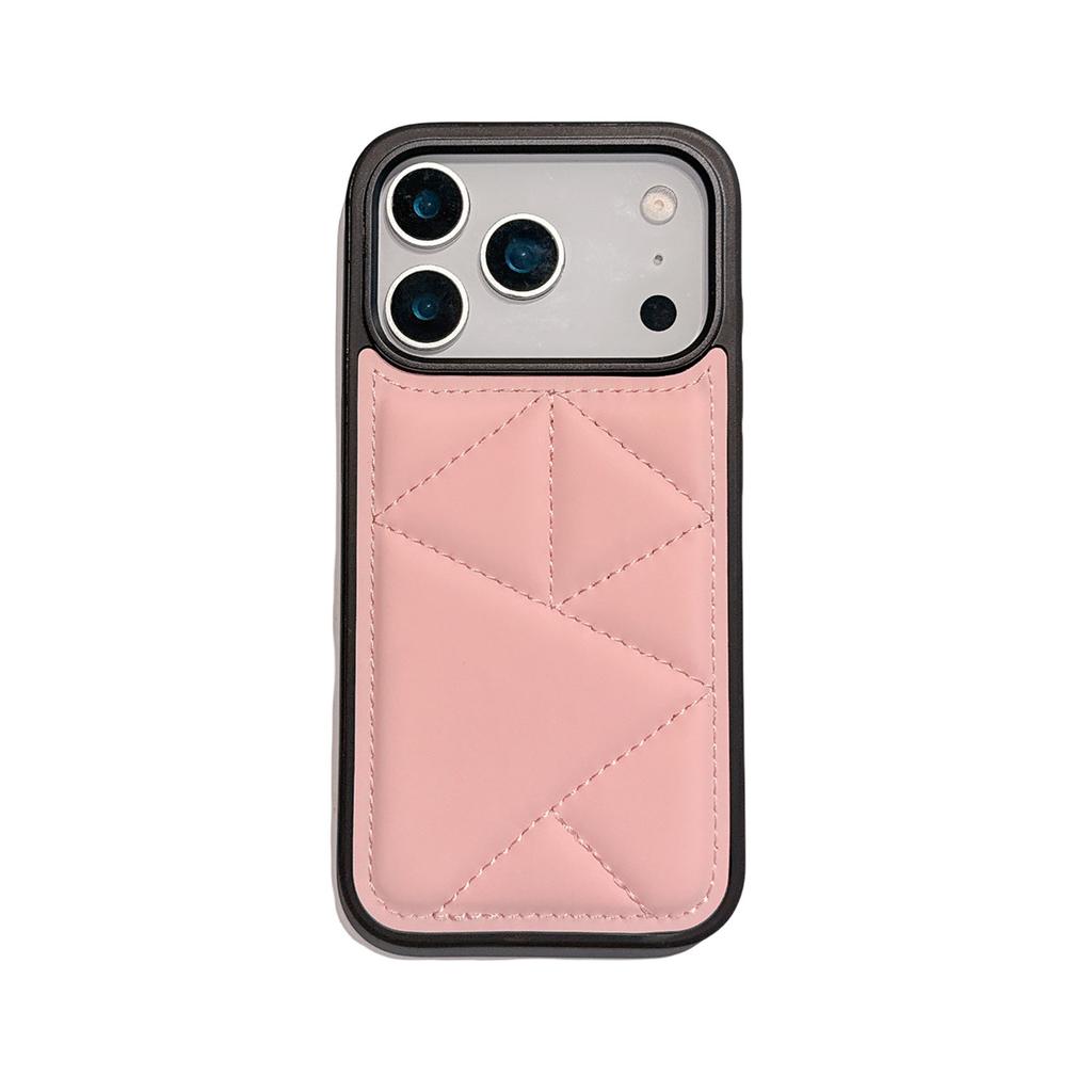 Creative for IPhone 17 Promax Phone Case for Apple 16 All Inclusive Anti Fall Triangular Bread Jacket Leather Case