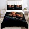 Titanic Romantic Love Duvet Cover Comforter Bedding Set Soft Quilt Cover and Pillowcases for Teens Boy Single/Double/Queen/King