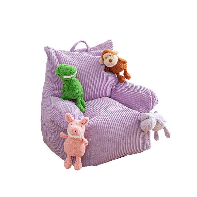 Corduroy Beanbag Sofa Chair for Kids - Fabric Tatami Balcony Seat