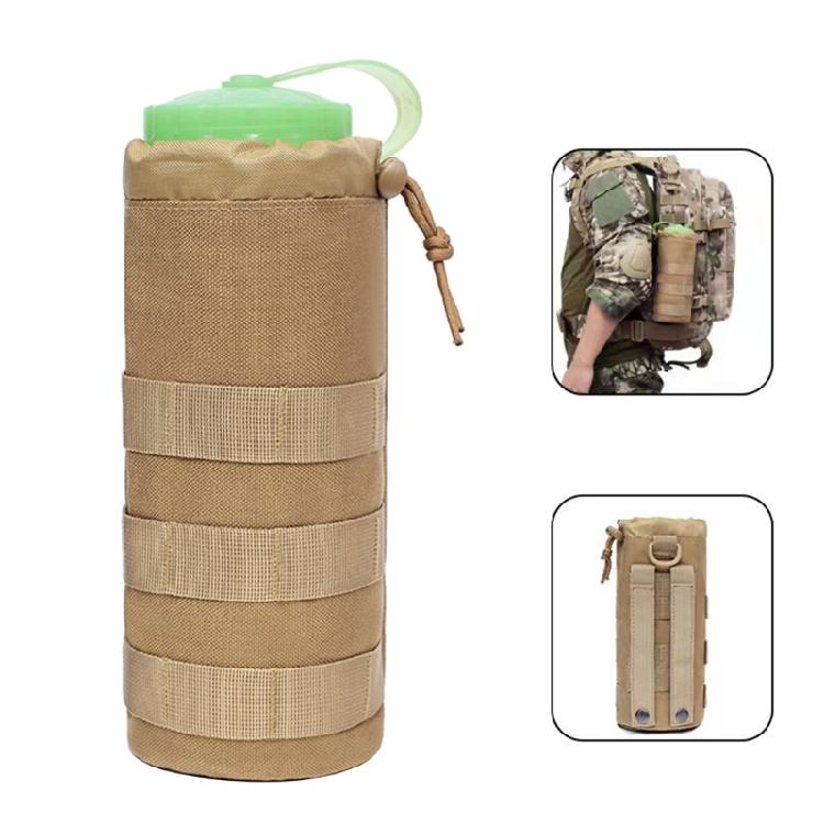 Tactic Drawstring Molle Water Bottle Holder Pouch Mesh Water Bottle Bag Carrier
