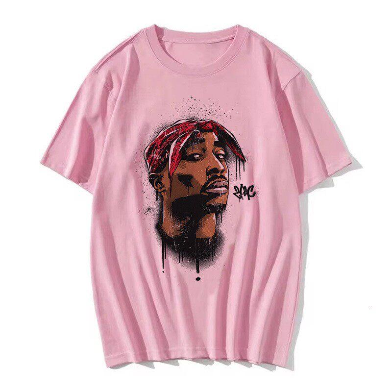 TUPAC Streetwear Harajuku T Shirts Women Harajuku Top Tees Female Tshirt Hip Hop Rapper Graphic Printed Casual Tshirt Clothes