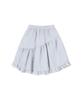 DELICCENT Striped Frill Skirt [Sky Blue]