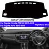 For Toyota Corolla Auris ZRE182 2013 2014 2015 2016 2017 2018 Dash Mat Dashboard Cover Sun Shade Carpet Auto Car