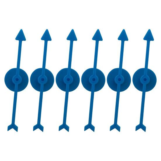 

6 шт. большой стреловидный вертушка с присоской, прочный пластиковый указатель, инструменты для семейного вечера синий
