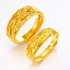 Vietnam Gold Plated Meteor Shower Couple Rings: Starry Sky Fashion Finger Rings