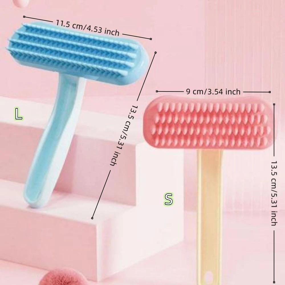 Soft Silicone Bristles Buuny Rabbit Comb Curved Handle Gentle Detangling Brush  Beauty Care