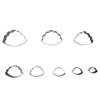 8pcs Leather Punching Mold DIY Sharpness High Carbon Steel Leather Die Cutter for Layering Fabric Leather Jewelry