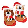 Holiday Dog/Cats Embroidery Sock Pet Lover's Delight Christmas Stocking with Cats/Dog for Festival Home Ambiances