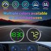 Twin Dial Car Speed Display MPH Dashboard Monitor with Type-C Controls for Daily Commute and Road Trip Driving Use