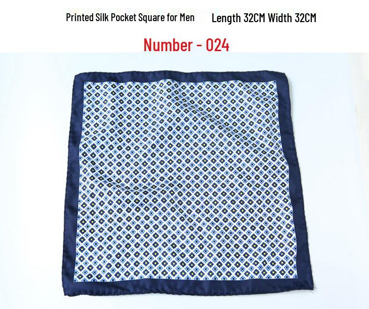 Men's Retro Wedding Pocket Square - Groom & Best Man Viscose Handkerchief Scarf