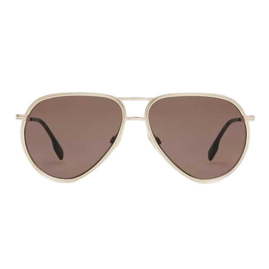 Burberry Tendencia de Moda Gafas de Sol Estilo Piloto Gafas de Sol para Hombre Dorado 40822881