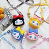 Wallet Cute Cute Kawaii Princess Crossbody Bag Silicone Coin Purse Waterproof Shoulder Bag Cartoon Wallet For Teen Girls Women