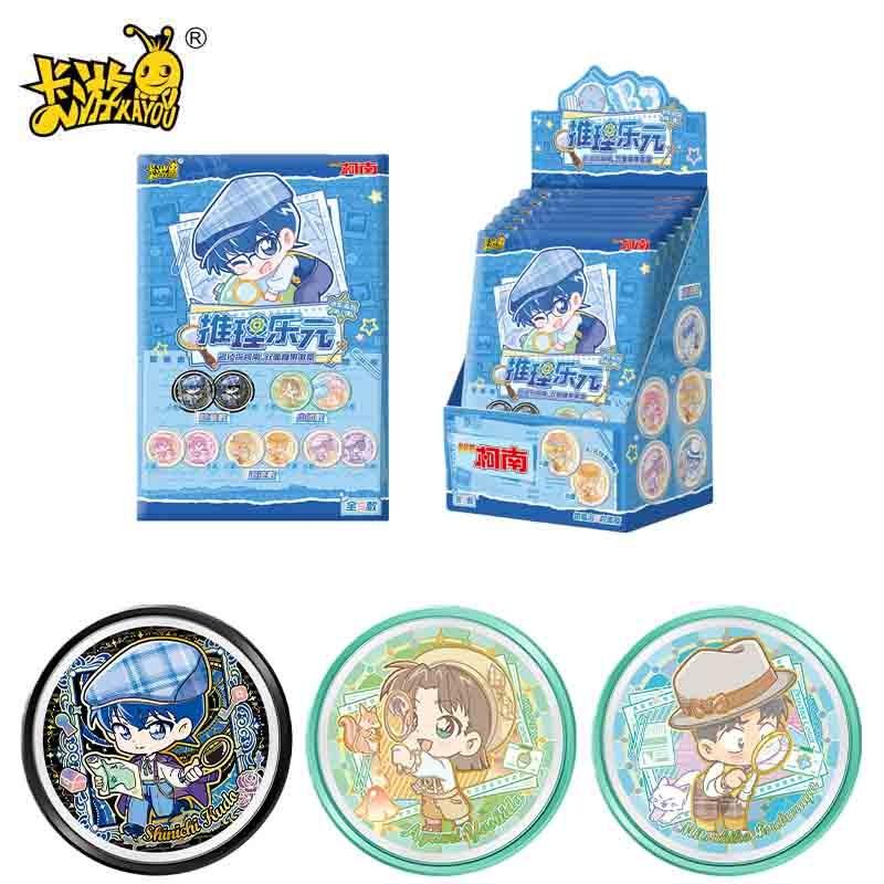Detective Conan Badge Double Sided Candy Shadow Tracking Genuine Animation Cartoon Collection Peripheral Toy