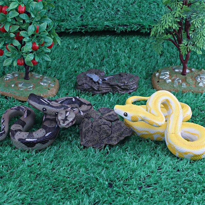 Realistic Jungle Python Snake Model Plastic Decoration For Home And Office Display