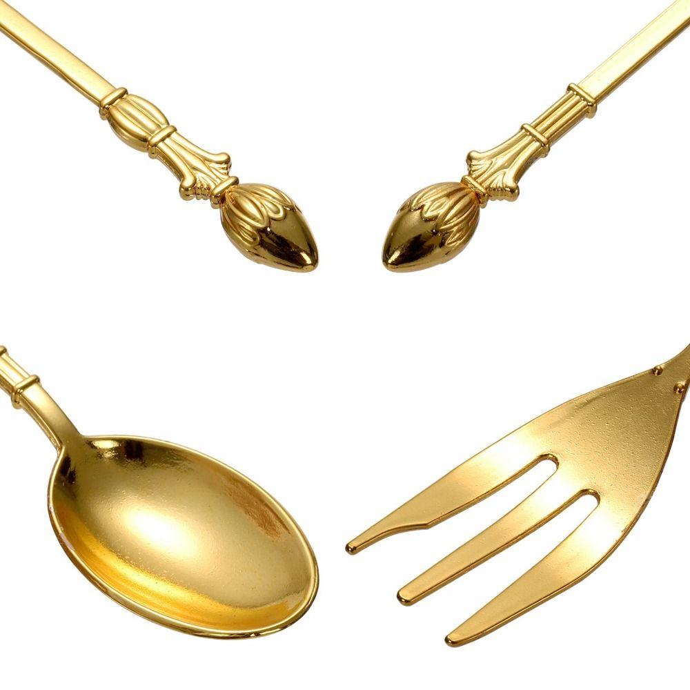 Elegant Swan Tableware Set Luxury Dessert Cake Forks Swan Holder Coffee Spoons  Daily Use