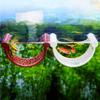 Betta Fish Floating Hammock with Feeding Ring Dual Purpose Resting Spot Basket for Aquarium Decoration and Secure Meal Time