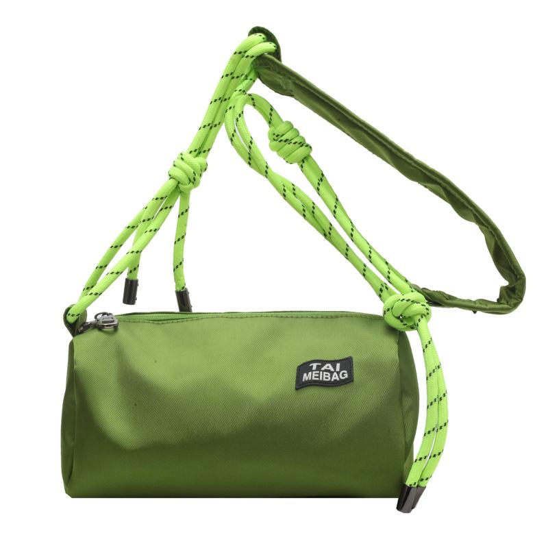 Sports Pillow Bag New Sweet and Cool Fashion Contrasting Color Shoulder Bag Casual Versatile Solid Color Messenger Bag Women