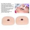 1 Pair Soft Silicone Eye Model Flexible 5D for Practicing Piercing Suture Makeup Tching Instructions