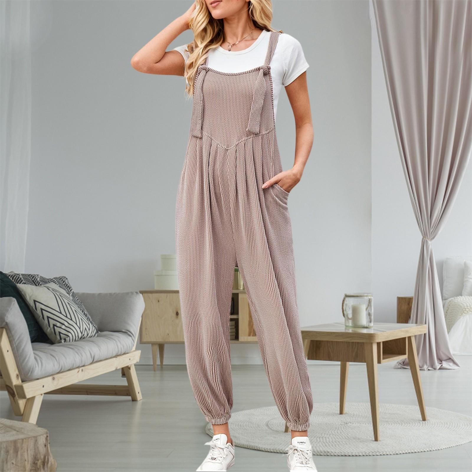 

Женский удобный повседневный комбинезон с коротким рукавом, свитер, комбинезон, шорты XL хаки