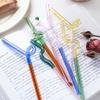 Colorful Glass Straws Reusable Drinking Straw Spiral Shape Easy to Use Clean for Milkshake Juice Cocktail Hot Chocolate