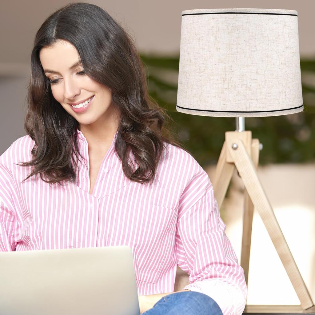 BESTOYARD Lampshades, Table Lampshades, Replacement Lampshades for Desk Lamps, Decorative Lamp Bulb Covers, Fabric Indoor Lighting, Japanese-Style