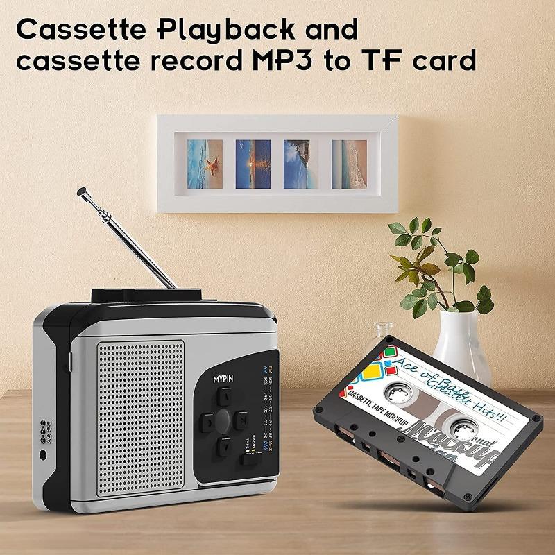 1PACK cassette player Walkman with speaker, stereo, radio FM direct to MP3 to TF card ezcap234