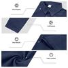 Europäisches Herren Atmungsaktives Baumwoll-Leinen Langarm Poloshirt