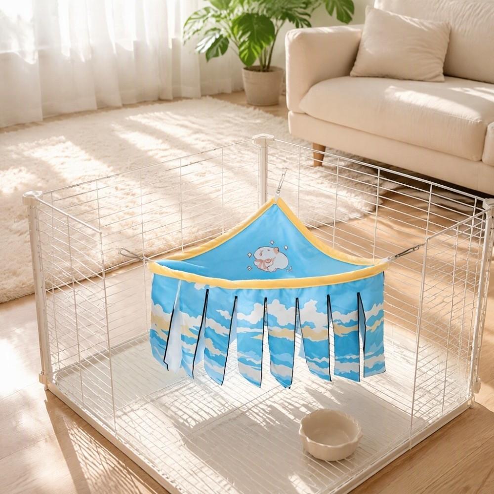 Triangle Shape Double Layer Tassel Nest Soft Comfortable Pet Hammock Hamster Corner Nest Rabbit