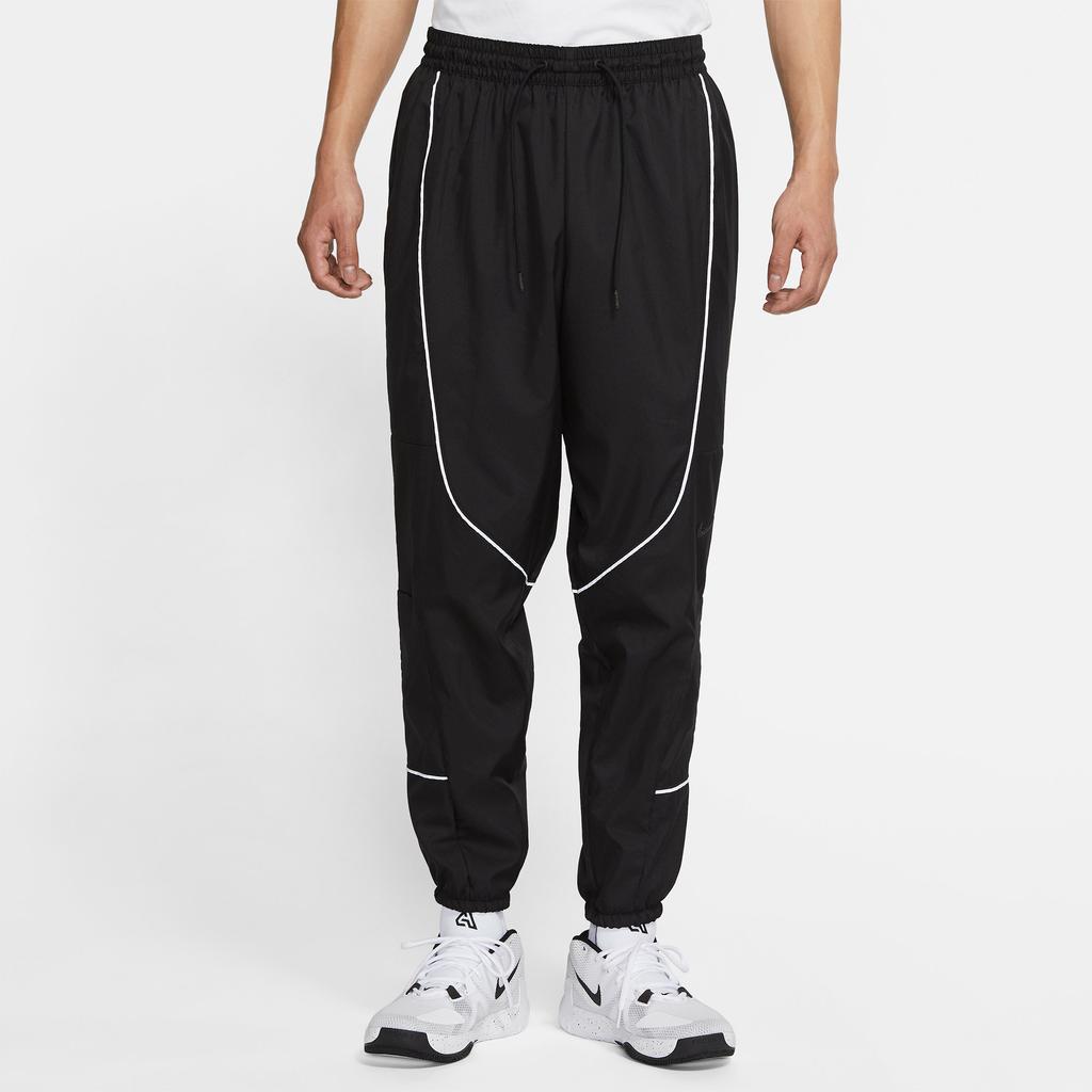 Nike Throwback Basketball Joggers with Cuffed Ankles Men Bottoms Black CV1915-010