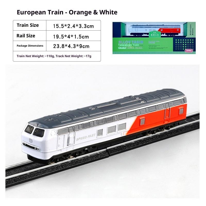 Modello Treno Locomotiva Verde Vintage in Lega Treno ad Alta Velocità Harmony Express Metro Realistica Locomotiva a Vapore Giocattolo da Collezione per Bambini