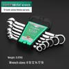 Ratchet Dual-Ended Wrench Set with Flower Opening for Labor-Saving Quick Fastening - Automatic Repair Tool