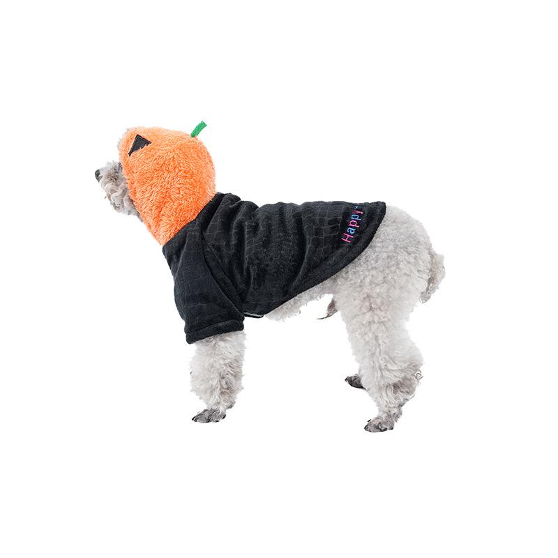 Halloween Dog Funny Costume Set, Pumpkin Head Pet Personalized Transformation Dog Costume
