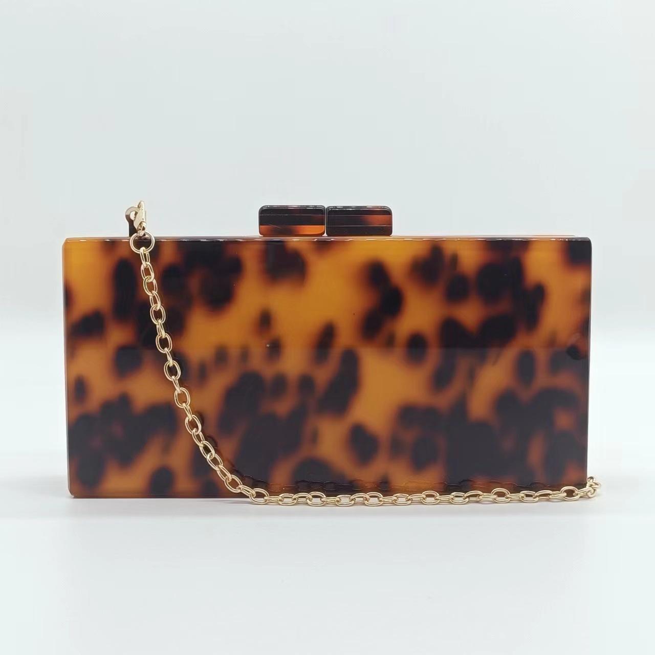 Summer Dinner Bag Retro Amber Trendy Acrylic Shoulder Chain Bag Bag Women