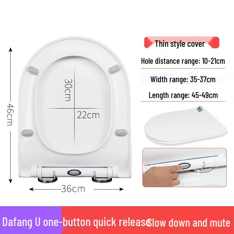 TLXT V-Shaped Soft-Close Toilet Seat
