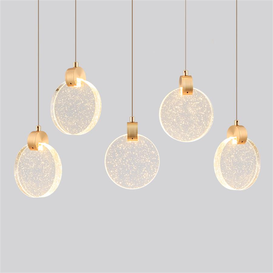 Luxury Crystal Bedroom Bedside Chandelier Creative Kitchen Bar Restaurant Cafe Pendant Light Bathroom Mirror Suspension Light