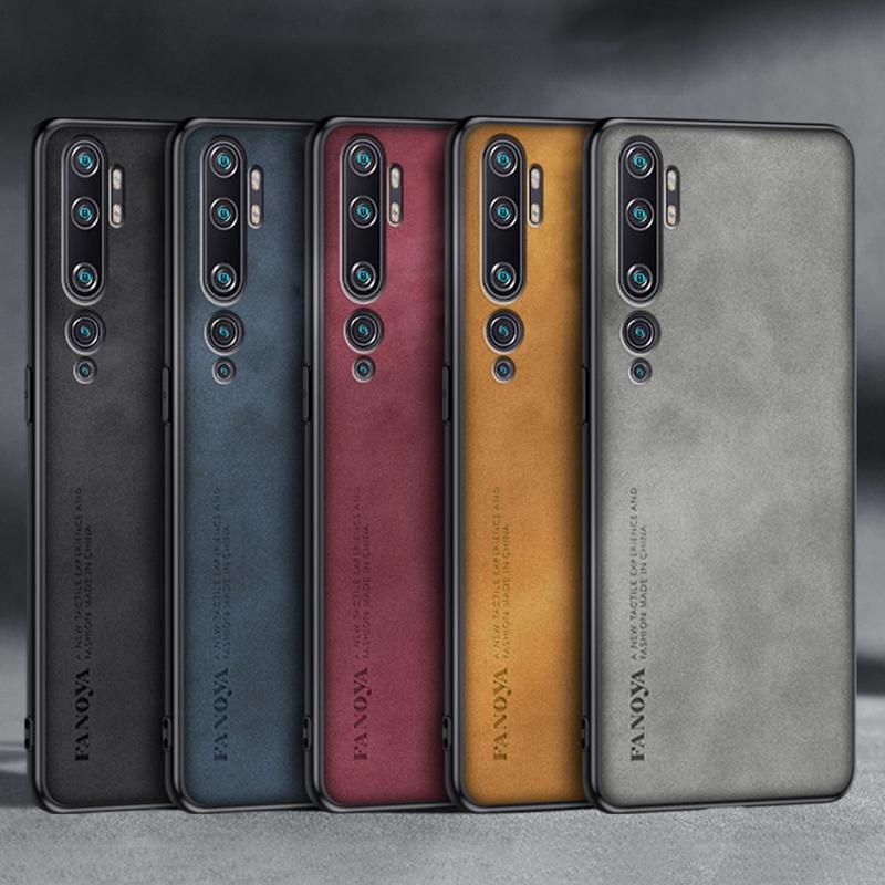 Luksusowe etui ze skóry PU do Xiaomi Mi Note 10 Pro 10Pro etui matowe silikonowe etui ochronne na telefon do Xiaomi Mi CC9 Pro Coque