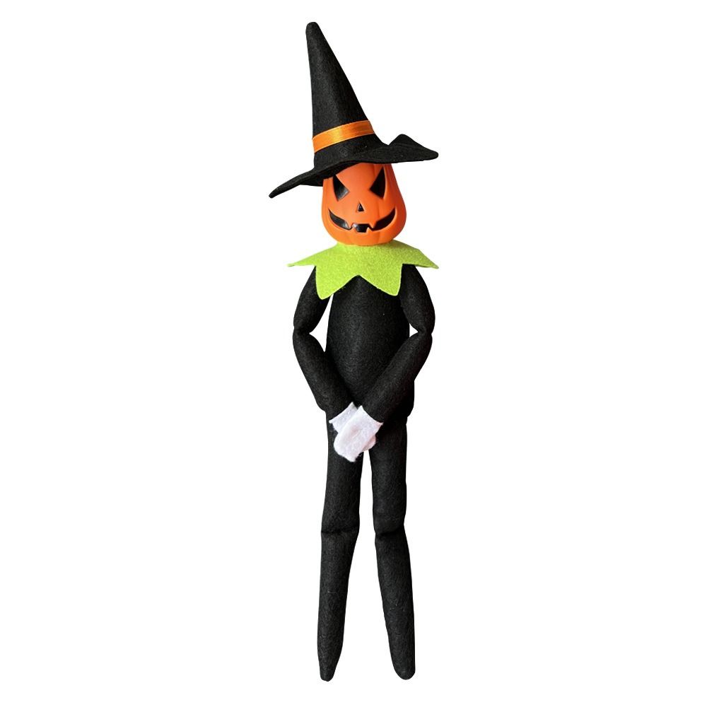 With Hat Pumpkin Elf Creative Pumpkin Doll Halloween Elf Felt Doll  Children's Gifts
