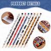 Teling 32 Pcs Western Cowboy Cowgirl Pencils for Kids Fun Cowboy Horse Theme Decorative Wood Pencils with Eraser for Horse Racing Party Favors
