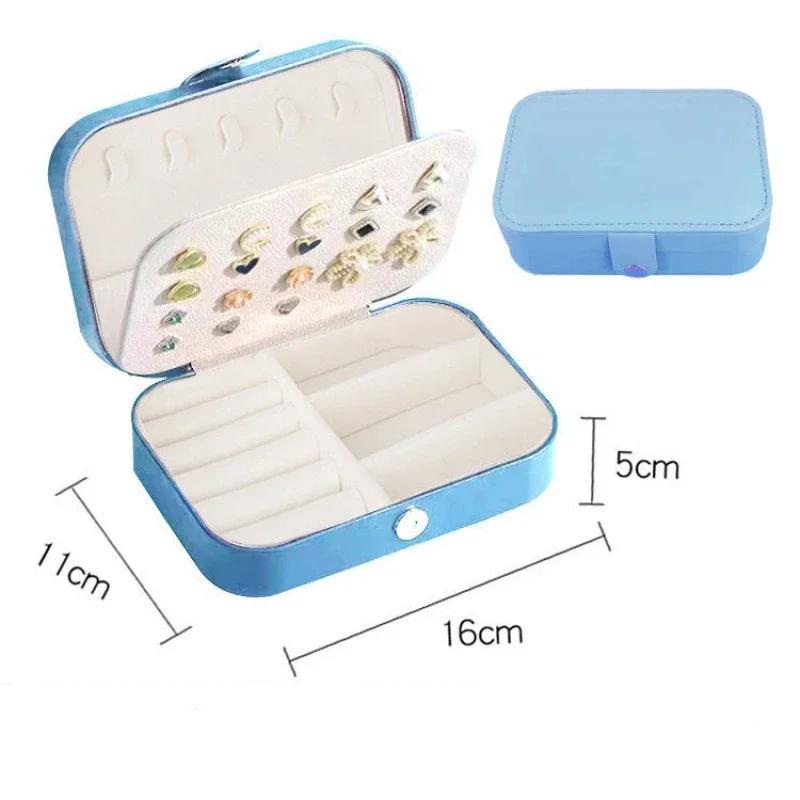 Jewelry Box Jewelry Organizer Portable Travel Jewellery Case Locket Necklace Lipstick Earring Ring Holder for Woman Accessories