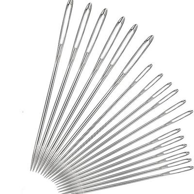 9 PCS Large Eye Blunt Sewing Needles Cross Stitch Knitting Needle Handmade Leather Embroidery Thread Needle Sewing Accessories