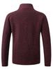Men's Korean Style Thickened Warm Knit Stand Collar Zipper Sweater