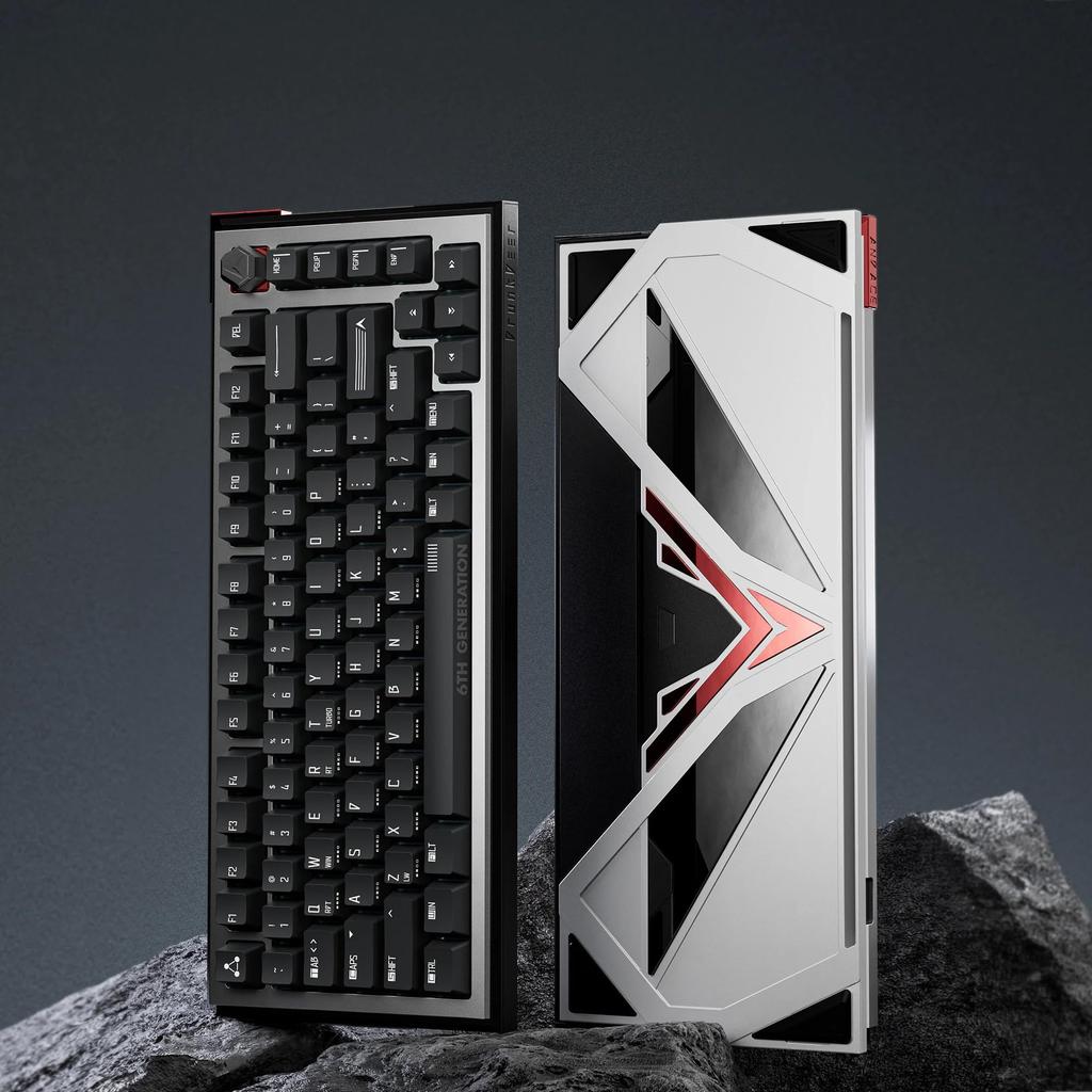 DrunkDeer A75 Ultra Rapid Trigger eSports Gaming Keyboard with Magnetic Switches Adjustable Actuation RT Plus RT Match 8K Black Qian Switch Keyboard,