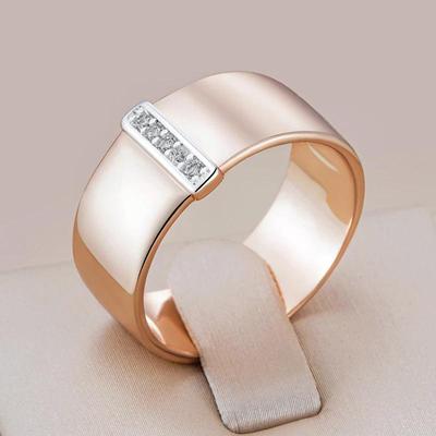 Anelli larghi dorati con personalità, placcati in argento, zirconi, da donna, alla moda, per feste, quotidiani, accessori di lusso leggeri