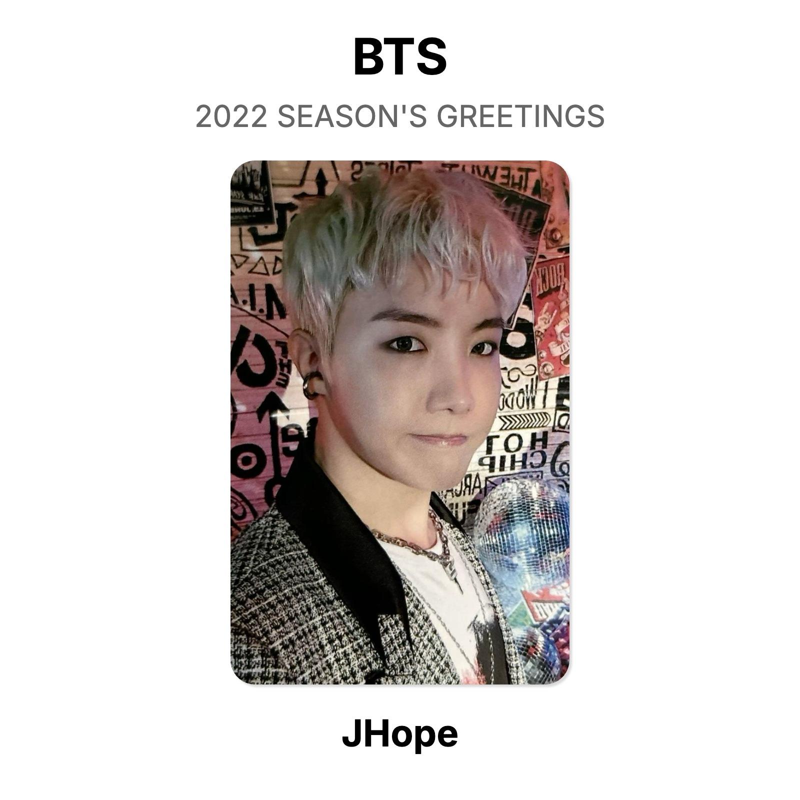 BTS 2022 SEASON S GREETINGS Official Photocard J-Hope