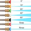 High-pressure Washer Lance, 7pcs High-pressure Washer Nozzle Tip Set with Nozzle Holder, 1/4-inch (approx. 0.24inch) Quick Connect, 4000 PSI