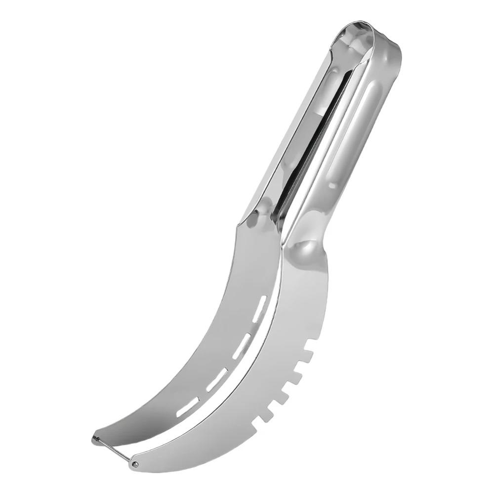 Watermelon Artifact Slicing Knife Stainless Steel Knife Corer Fruit  Vegetable Tools Watermelon Fruit Clip kitchen Accessories