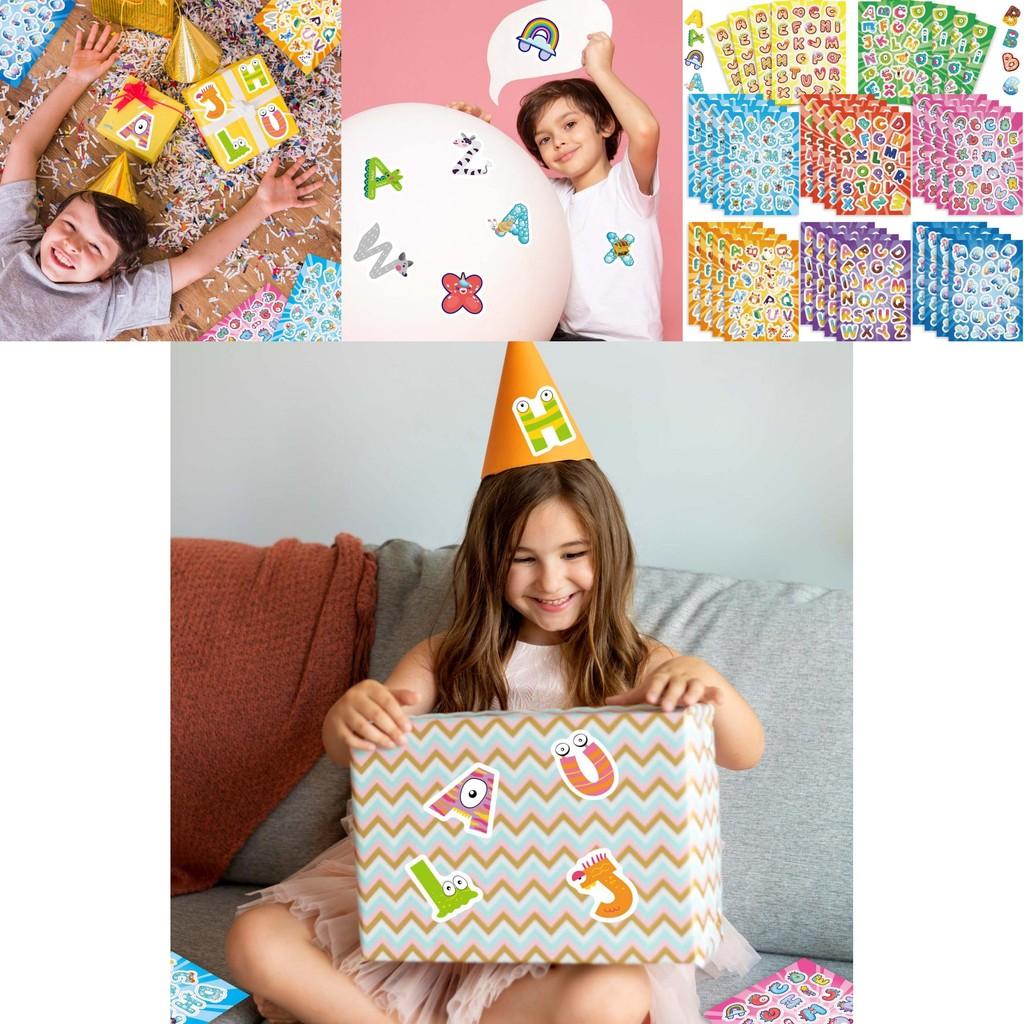 Cute Cartoon Interactive Alphabet Stickers Set For Kids Classroom Learning Fun